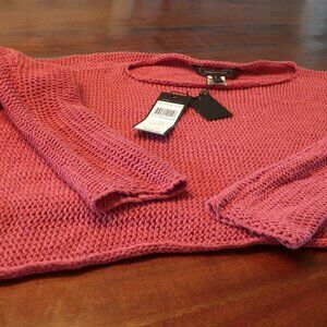 BCBGMaxAzria cropped sweater with side slits   NWT